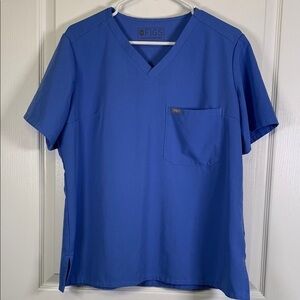 Figs Technical Blue Catarina Scrub Hospital Medical Nurse Doctor Size Large EUC